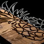 Wallity Bahama Accesorio Decorativo de Pared Negro y Nogal